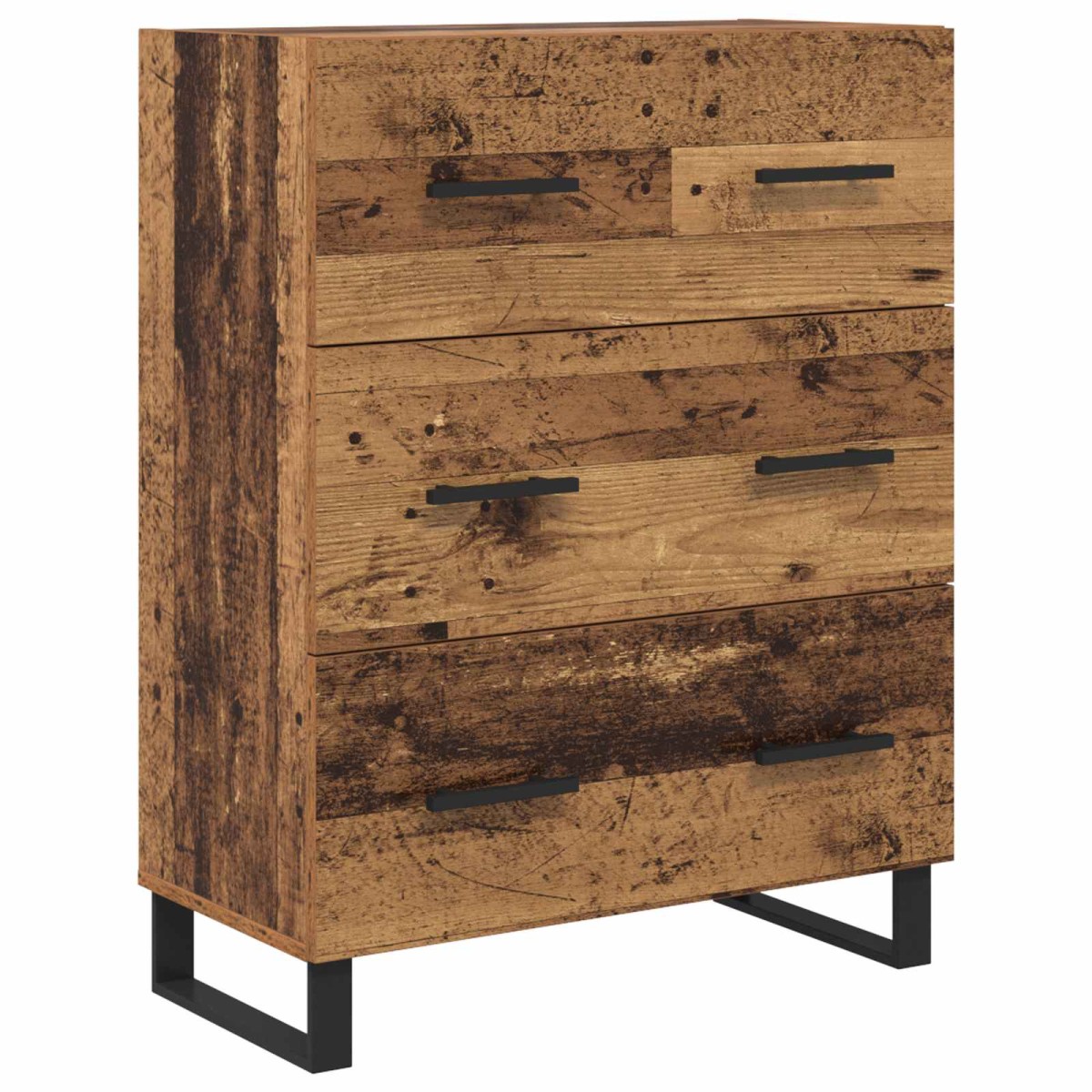 vidaXL Highboard 2 τμχ. Παλιό ξύλο 69,5 x 34 x 180 εκ.