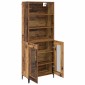vidaXL Highboard Παλιό Ξύλο 69,5 x 34 x 180 εκ. Επεξεργασμένο Ξύλο