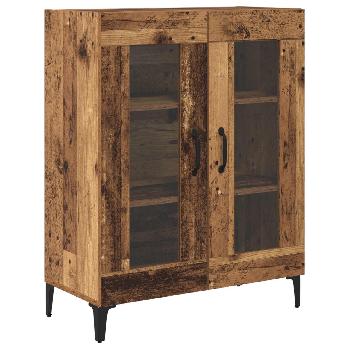 vidaXL Highboard Παλιό Ξύλο 69,5 x 34 x 180 εκ. Επεξεργασμένο Ξύλο