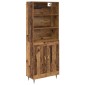 vidaXL Highboard Παλιό Ξύλο 69,5 x 34 x 180 εκ. Επεξεργασμένο Ξύλο