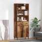 vidaXL Highboard Παλιό ξύλο 69,5 x 34 x 180 εκ. Επεξεργασμένο Ξύλο