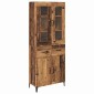 vidaXL Highboard Παλιό Ξύλο 69,5 x 34 x 180 εκ. Επεξεργασμένο Ξύλο