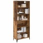 vidaXL Highboard Παλιό Ξύλο 69,5 x 34 x 180 εκ. Επεξεργασμένο Ξύλο
