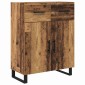 vidaXL Highboard 2 τμχ. Παλιό Ξύλο 69,5 x 34 x 180 εκ.
