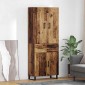 vidaXL Highboard 2 τμχ. Παλιό Ξύλο 69,5 x 34 x 180 εκ.