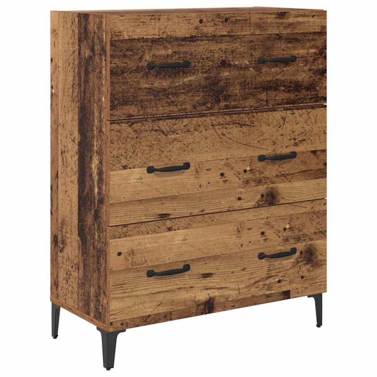 vidaXL Highboard Παλιό Ξύλο 69,5 x 34 x 180 εκ. Επεξεργασμένο Ξύλο