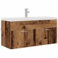 vidaXL Ντουλάπι Μπάνιου Παλιό ξύλο 100 x 38,5 x 46 cm