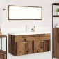 vidaXL Ντουλάπι Μπάνιου Παλιό ξύλο 100 x 38,5 x 46 cm