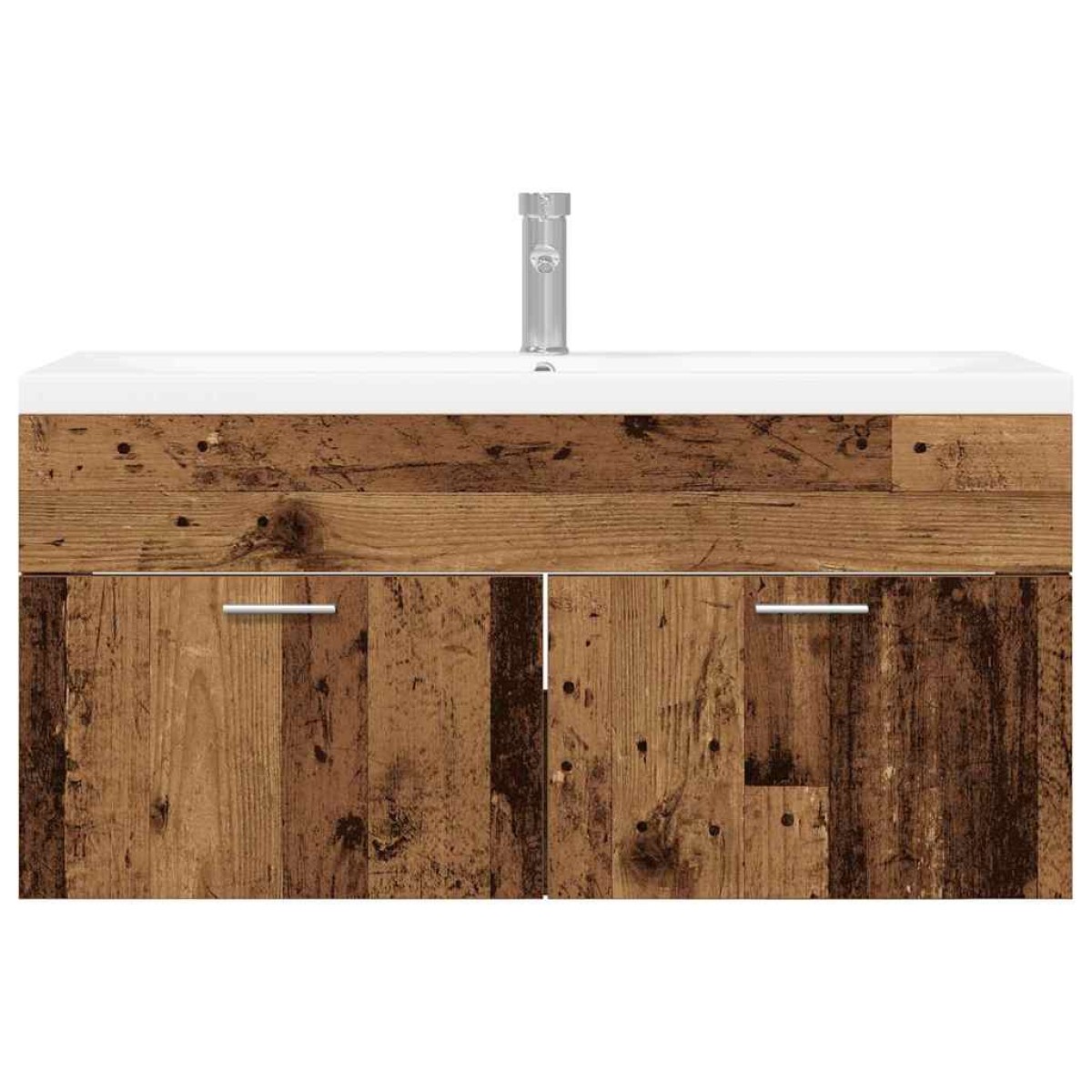 vidaXL Ντουλάπι Μπάνιου Παλιό ξύλο 100 x 38,5 x 46 cm