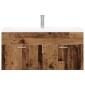 vidaXL Ντουλάπι Μπάνιου Παλιό ξύλο 100 x 38,5 x 46 cm