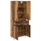 vidaXL Highboard 2 τμχ. Παλιό ξύλο 69,5 x 34 x 180 εκ.