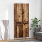 vidaXL Highboard 2 τμχ. Παλιό ξύλο 69,5 x 34 x 180 εκ.