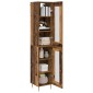 vidaXL Highboard 2 τμχ. Παλιό Ξύλο 34,5 x 34 x 180 εκ.