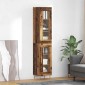 vidaXL Highboard 2 τμχ. Παλιό Ξύλο 34,5 x 34 x 180 εκ.