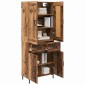 vidaXL Highboard 2 τμχ. Παλιό Ξύλο 69,5 x 34 x 180 εκ.