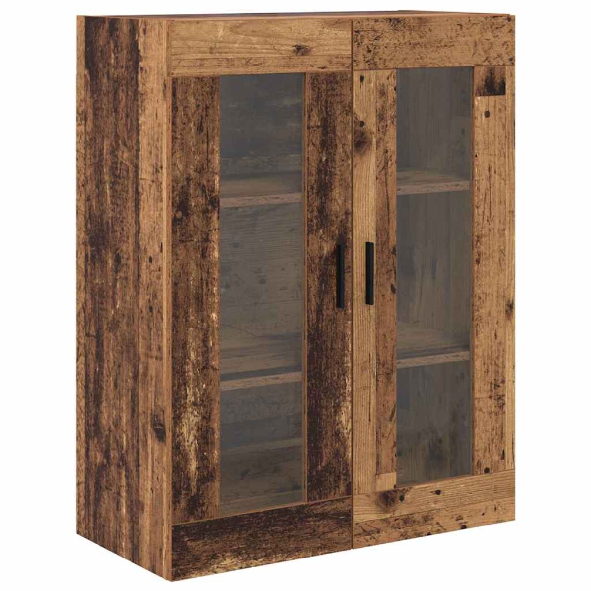 vidaXL Highboard 2 τμχ. Παλιό Ξύλο 69,5 x 34 x 180 εκ.