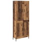 vidaXL Highboard Παλιό Ξύλο 69,5 x 34 x 180 εκ. Επεξεργασμένο Ξύλο