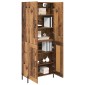 vidaXL Highboard Παλιό Ξύλο 69,5 x 34 x 180 εκ. Επεξεργασμένο Ξύλο
