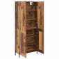 vidaXL Highboard Παλιό Ξύλο 69,5 x 34 x 180 εκ. Επεξεργασμένο Ξύλο