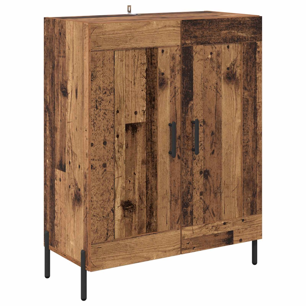 vidaXL Highboard Παλιό Ξύλο 69,5 x 34 x 180 εκ. Επεξεργασμένο Ξύλο