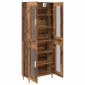 vidaXL Highboard Παλιό Ξύλο 69,5 x 34 x 180 εκ. Επεξεργασμένο Ξύλο