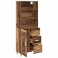 vidaXL Highboard Παλιό Ξύλο 69,5 x 34 x 180 εκ. Επεξεργασμένο Ξύλο