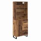 vidaXL Highboard 2 τμχ. Παλιό ξύλο 69,5 x 34 x 180 εκ.