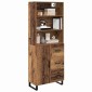 vidaXL Highboard 2 τμχ. Παλιό ξύλο 69,5 x 34 x 180 εκ.