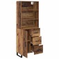 vidaXL Highboard 2 τμχ. Παλιό ξύλο 69,5 x 34 x 180 εκ.