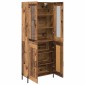 vidaXL Highboard Παλιό Ξύλο 69,5 x 34 x 180 εκ. Επεξεργασμένο Ξύλο