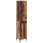 vidaXL Highboard Παλιό Ξύλο 34,5 x 34 x 180 εκ. Επεξεργασμένο Ξύλο