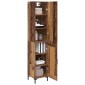 vidaXL Highboard Παλιό Ξύλο 34,5 x 34 x 180 εκ. Επεξεργασμένο Ξύλο