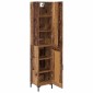 vidaXL Highboard Παλιό Ξύλο 34,5 x 34 x 180 εκ. Επεξεργασμένο Ξύλο