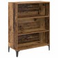 vidaXL Highboard Παλιό Ξύλο 69,5 x 34 x 180 εκ. Επεξεργασμένο Ξύλο