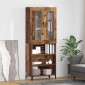 vidaXL Highboard Παλιό Ξύλο 69,5 x 34 x 180 εκ. Επεξεργασμένο Ξύλο