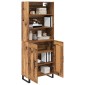 vidaXL Highboard 2 τμχ. Παλιό ξύλο 69,5 x 34 x 180 εκ.