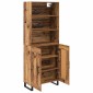 vidaXL Highboard 2 τμχ. Παλιό ξύλο 69,5 x 34 x 180 εκ.
