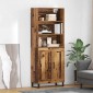 vidaXL Highboard 2 τμχ. Παλιό ξύλο 69,5 x 34 x 180 εκ.
