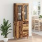 vidaXL Highboard Παλιό Ξύλο 34,5 x 34 x 180 εκ. Επεξεργασμένο Ξύλο