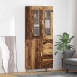 vidaXL Highboard Παλιό Ξύλο 34,5 x 34 x 180 εκ. Επεξεργασμένο Ξύλο