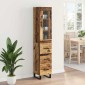 vidaXL Highboard Παλιό Ξύλο 34,5 x 34 x 180 εκ. Επεξεργασμένο Ξύλο