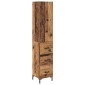 vidaXL Highboard Παλιό Ξύλο 34,5 x 34 x 180 εκ. Επεξεργασμένο Ξύλο