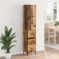 vidaXL Highboard Παλιό Ξύλο 34,5 x 34 x 180 εκ. Επεξεργασμένο Ξύλο