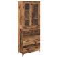 vidaXL Highboard Παλιό Ξύλο 69,5 x 34 x 180 εκ. Επεξεργασμένο Ξύλο