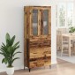 vidaXL Highboard Παλιό Ξύλο 69,5 x 34 x 180 εκ. Επεξεργασμένο Ξύλο