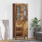 vidaXL Highboard Παλιό Ξύλο 69,5 x 34 x 180 εκ. Επεξεργασμένο Ξύλο