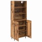 vidaXL Highboard 2 τμχ. Παλιό Ξύλο 69,5 x 32,5 x 180 εκ