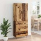 vidaXL Highboard 2 τμχ. Παλιό ξύλο 69,5 x 34 x 180 εκ.