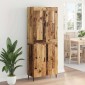 vidaXL Highboard 2 τμχ. Παλιό ξύλο 69,5 x 34 x 180 εκ.