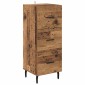 vidaXL Highboard Παλιό Ξύλο 34,5 x 34 x 180 εκ. Επεξεργασμένο Ξύλο